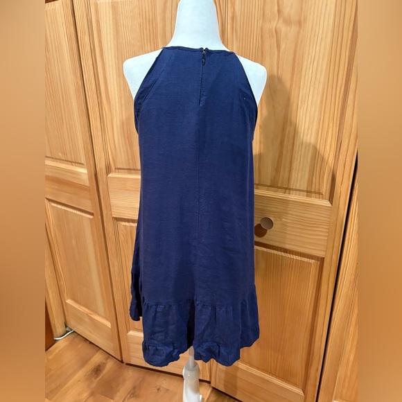 Altar'd State Dark Blue Tiered Halter
Neckline Mini Dress - Picture 2 of 12